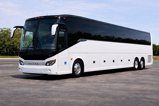 56-passenger charter bus available for charter in Nashwauk, MN